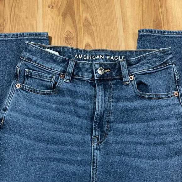 American Eagle Outfitters Blue Straight Jeans - Picture 4 of 7